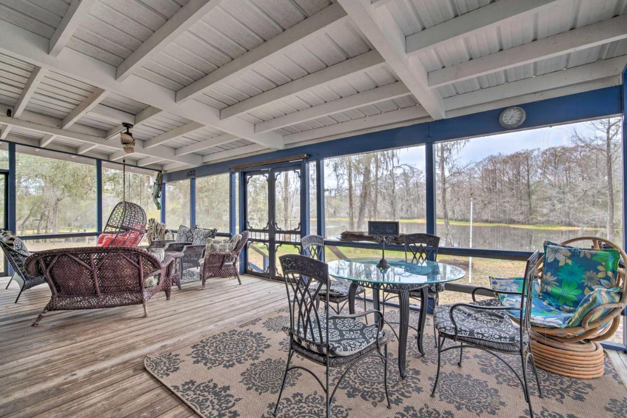 Unplugged Withlacoochee Riverfront Retreat! Bushnell Exteriér fotografie