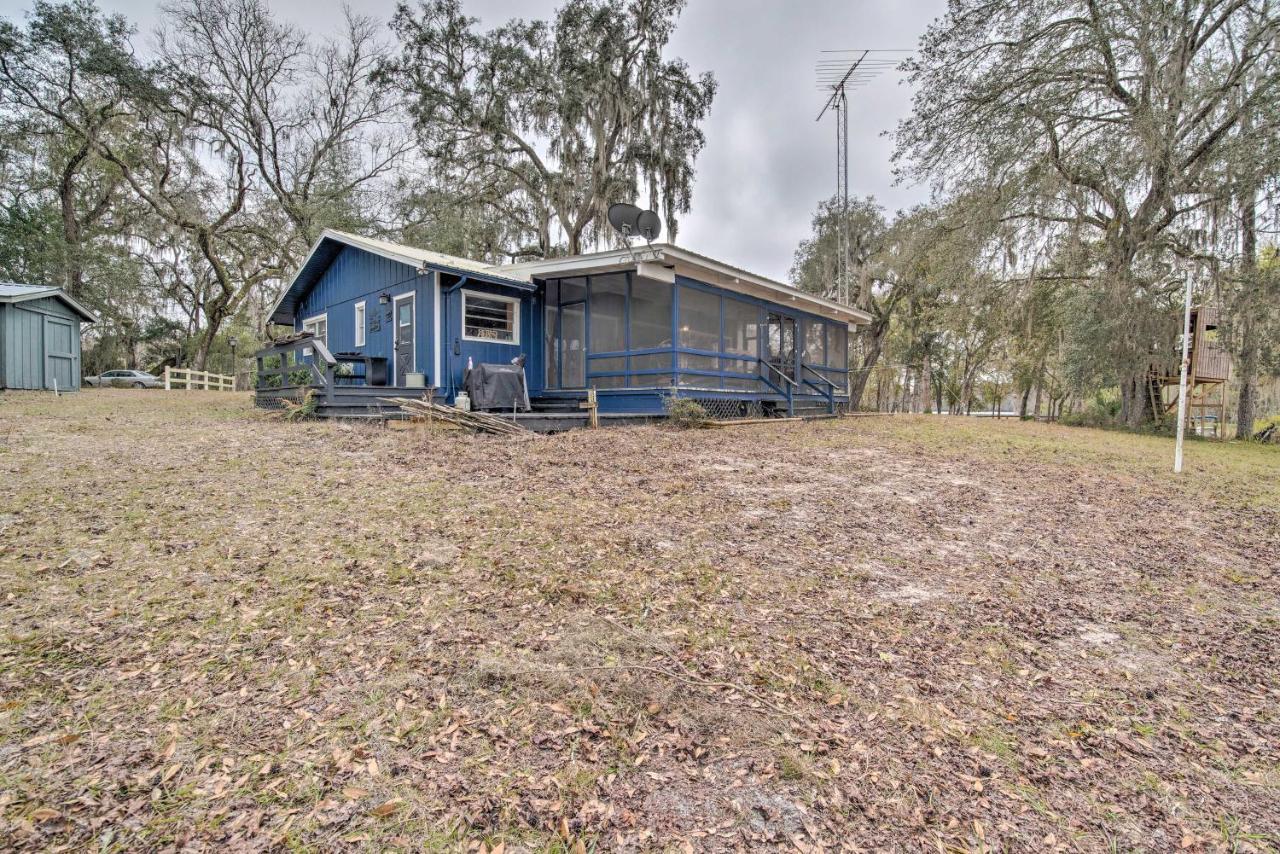 Unplugged Withlacoochee Riverfront Retreat! Bushnell Exteriér fotografie